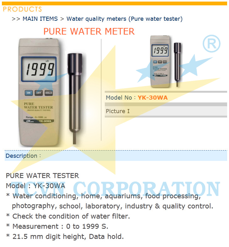 đo nước sạch - Công Ty CP Thuần Chất Vina